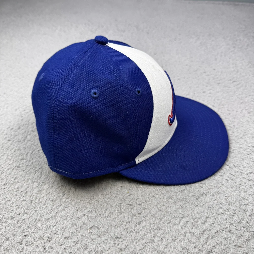 Atlanta Braves Hat Cap Fitted Mens 7 1/8 MLB Baseball Keep Swinging New Era